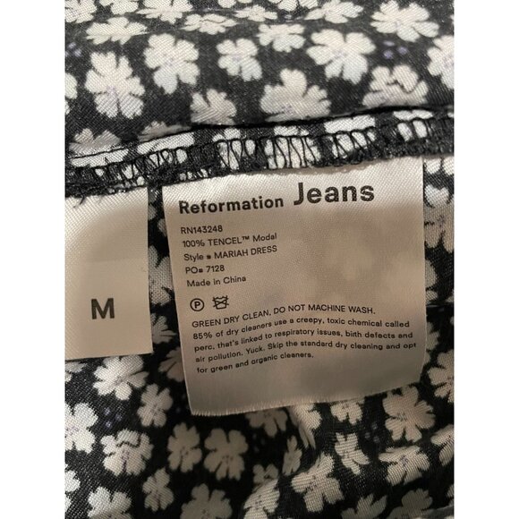 Reformation Jeans Mariah Dress Medium Floral Tencel Modal Midi Slip Dress - Picture 9 of 12